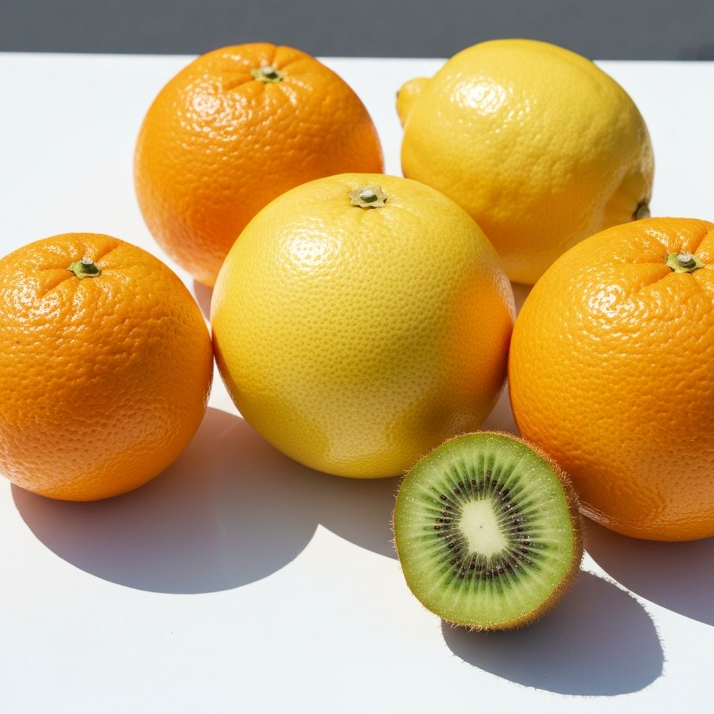 Zitrusfrüchte und Kiwi reich an natürlichen Vitaminen
